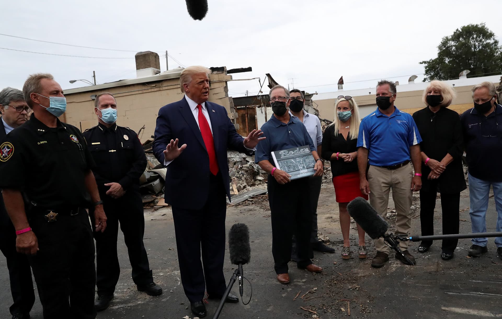 Trump Visits Kenosha, Not To Urge Racial Healing but To Back Police