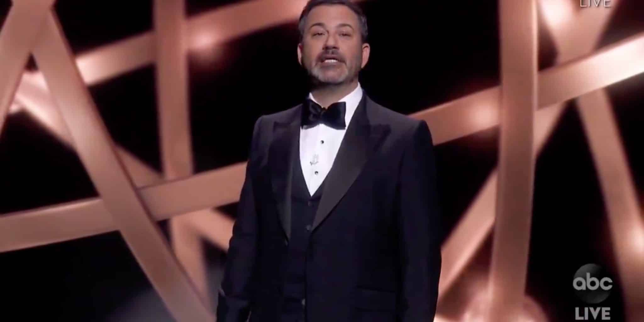 Jimmy Kimmel Blasts Trump at Empty Emmys: âThis Isnât a MAGA Rallyâ