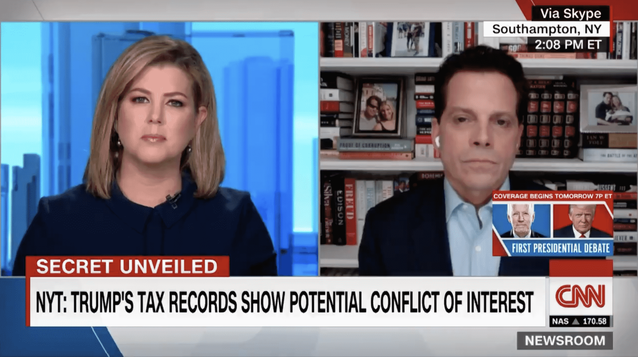 Scaramucci Says He Is Not Surprised by Allegations in New York Times Report About Trumpās Taxes