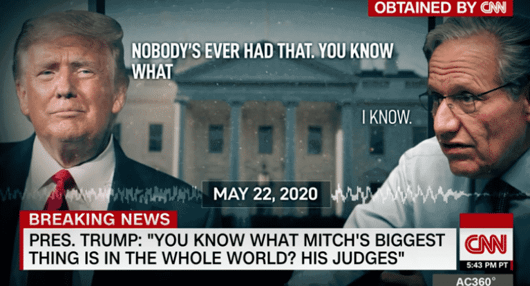 Woodward Releases Audio of Trump Discussing McConnellâs Push To Fill Judicial Vacancies