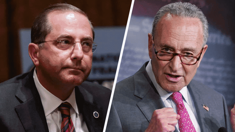 Schumer: HHSâ Azar Should Resign Amid Reports on Agencyâs Coronavirus âChaosâ