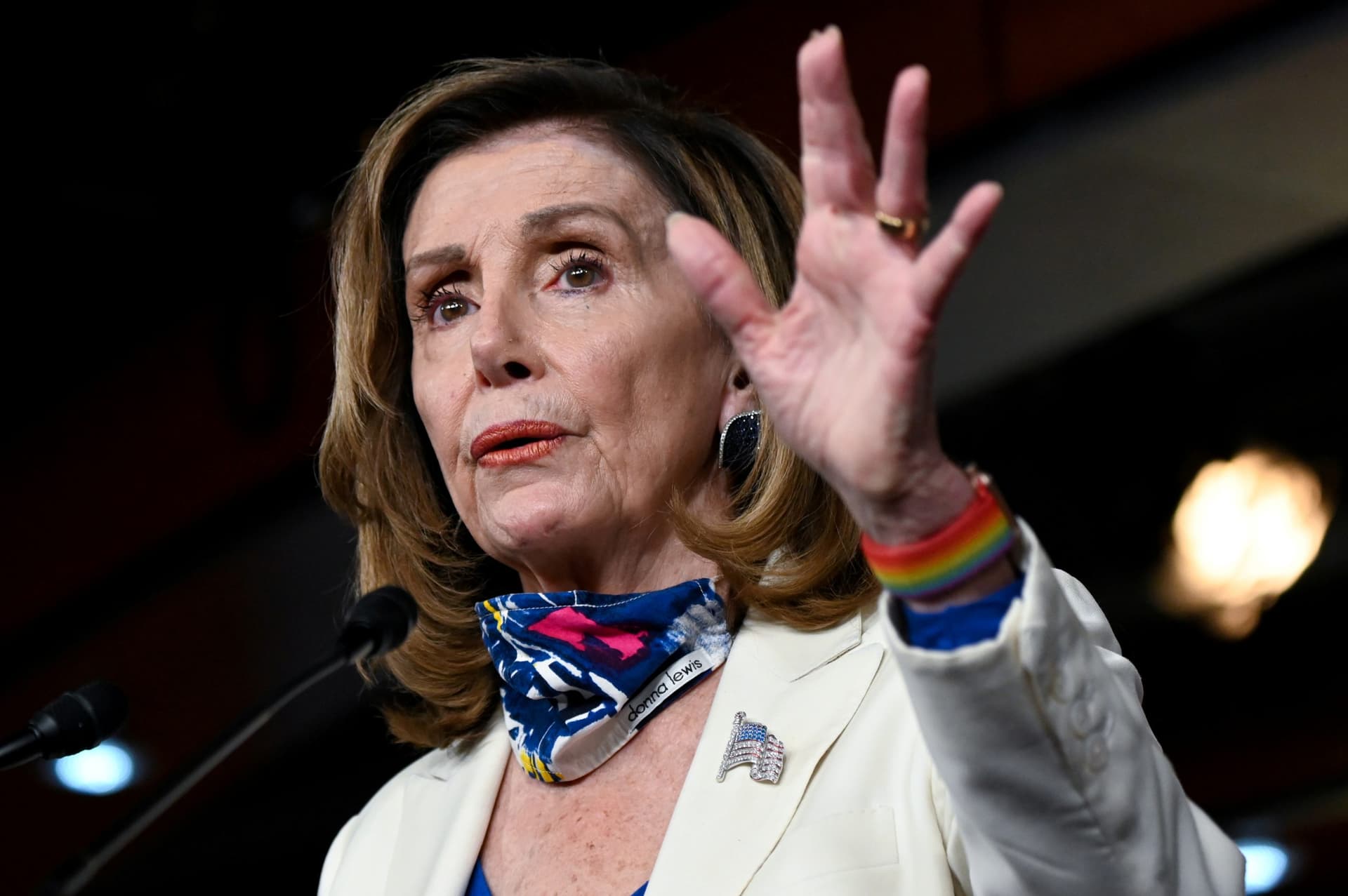 Pelosi Calls Trump âTwice-Impeached Florida Retireeâ