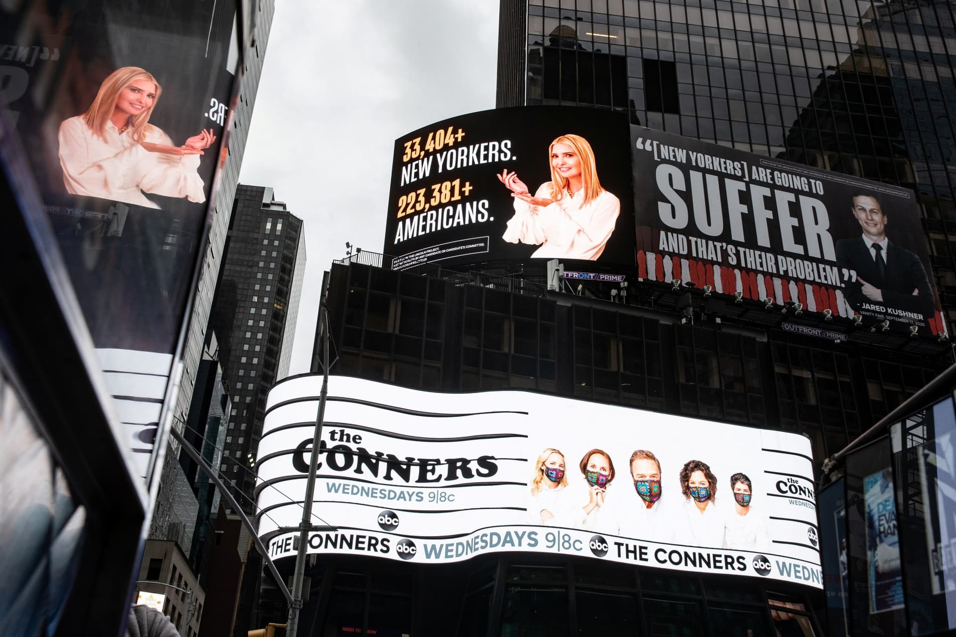 Jared and Ivanka Threaten Lawsuit Over Times Square Billboards