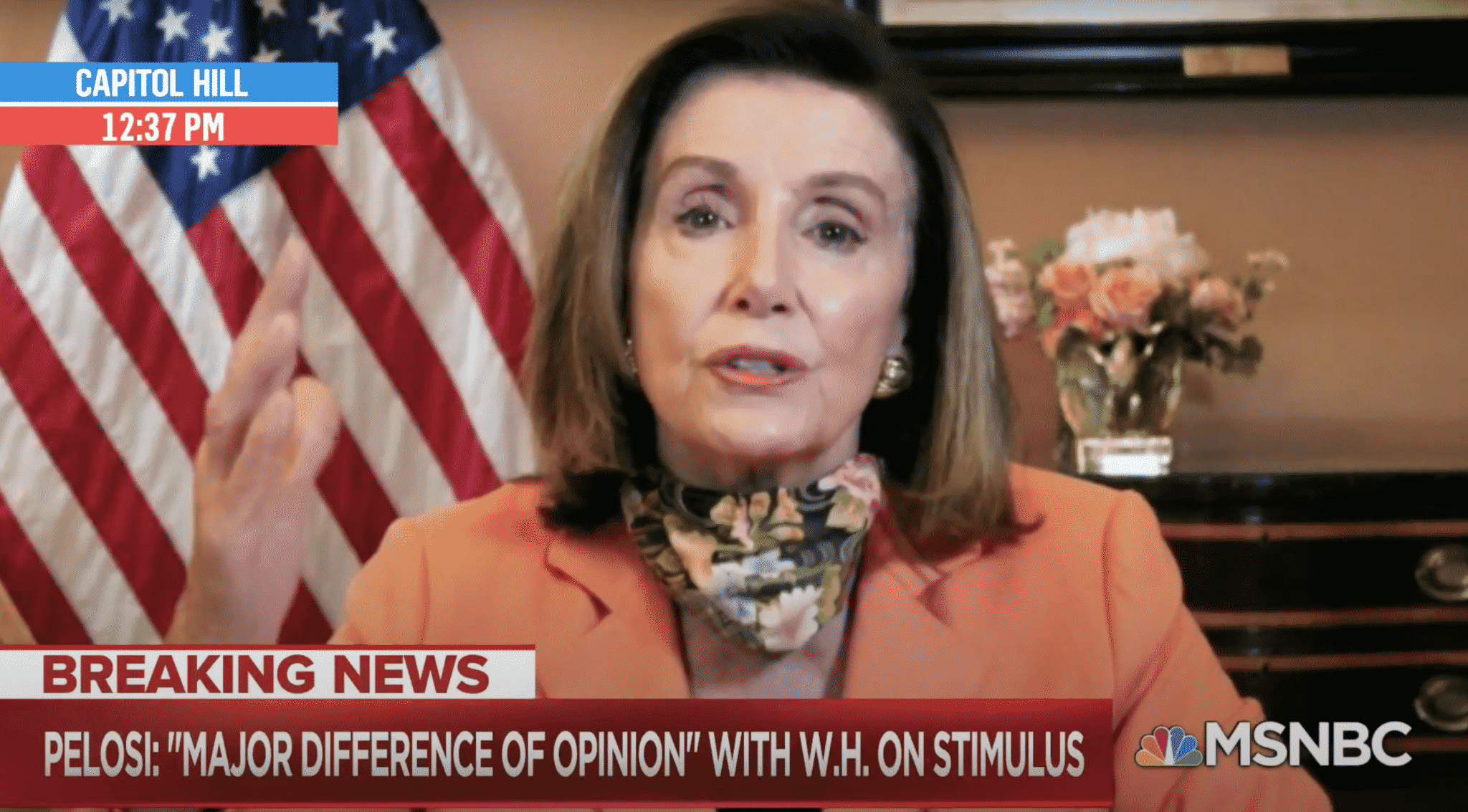 Pelosi Accuses the Trump Administration of Attempting to Put up âBarriers to Participationâ in the Election