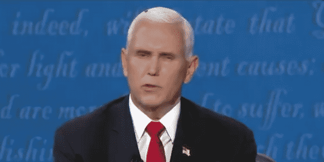 Fly Caught in the Spotlight as It Lands on Penceās Head During the Debate