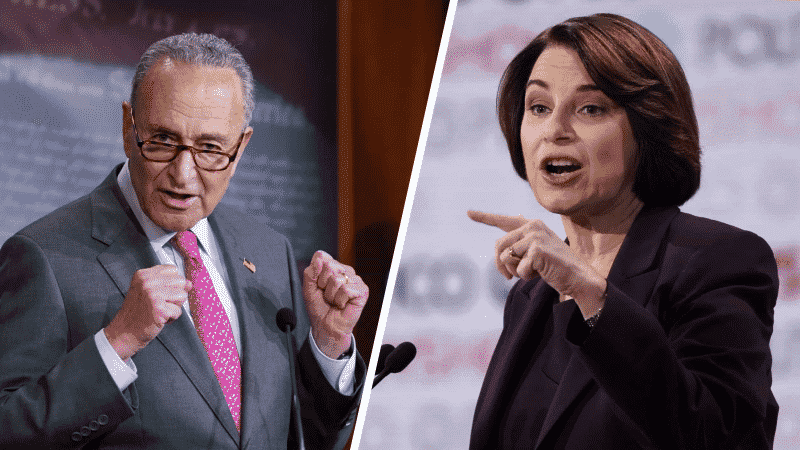 Schumer, Klobuchar Push for Senate Mask Mandate, Testing Program