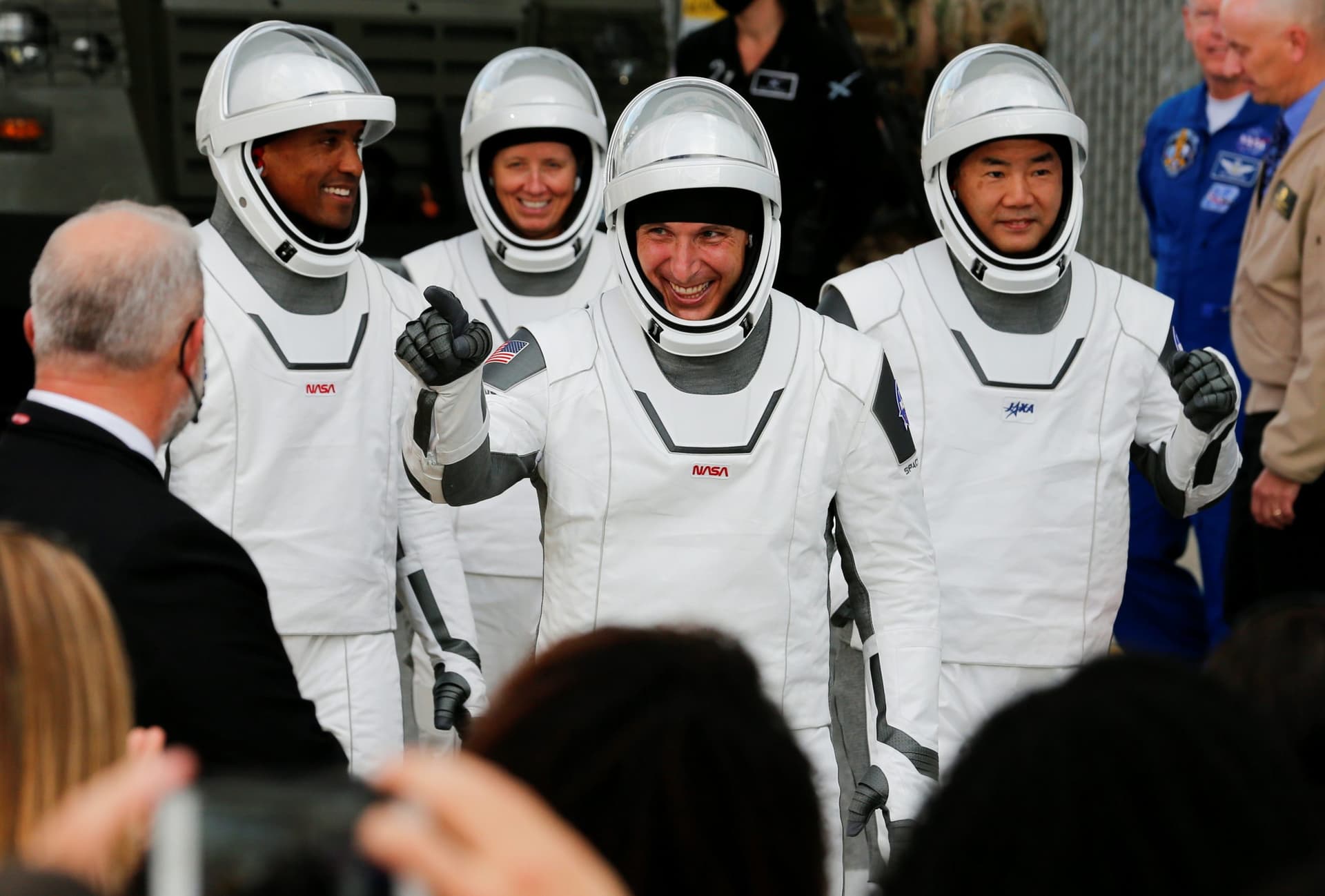 SpaceX Capsule, Carrying Four Astronauts, Docks With International Space Station