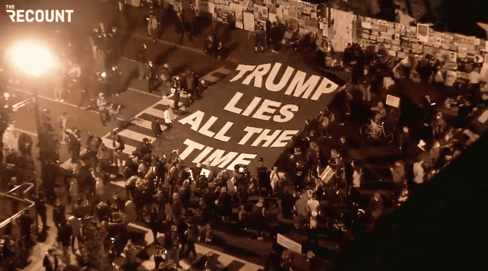 Protesters Gather Outside of the White House Ahead of Election Results