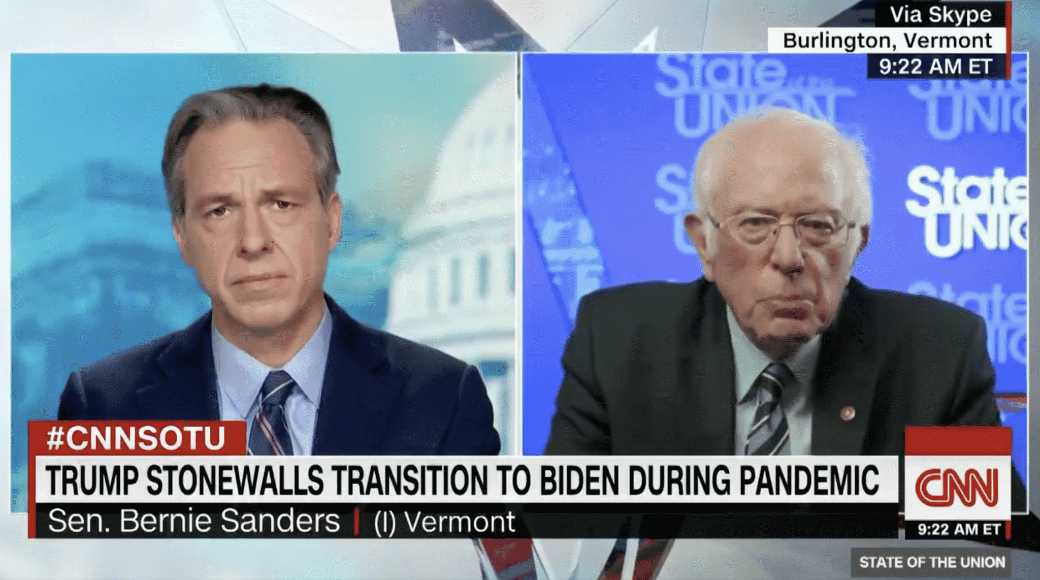 Sanders Accuses Trump of ‘Undermining American Democracy’ by Failing to Concede the Election