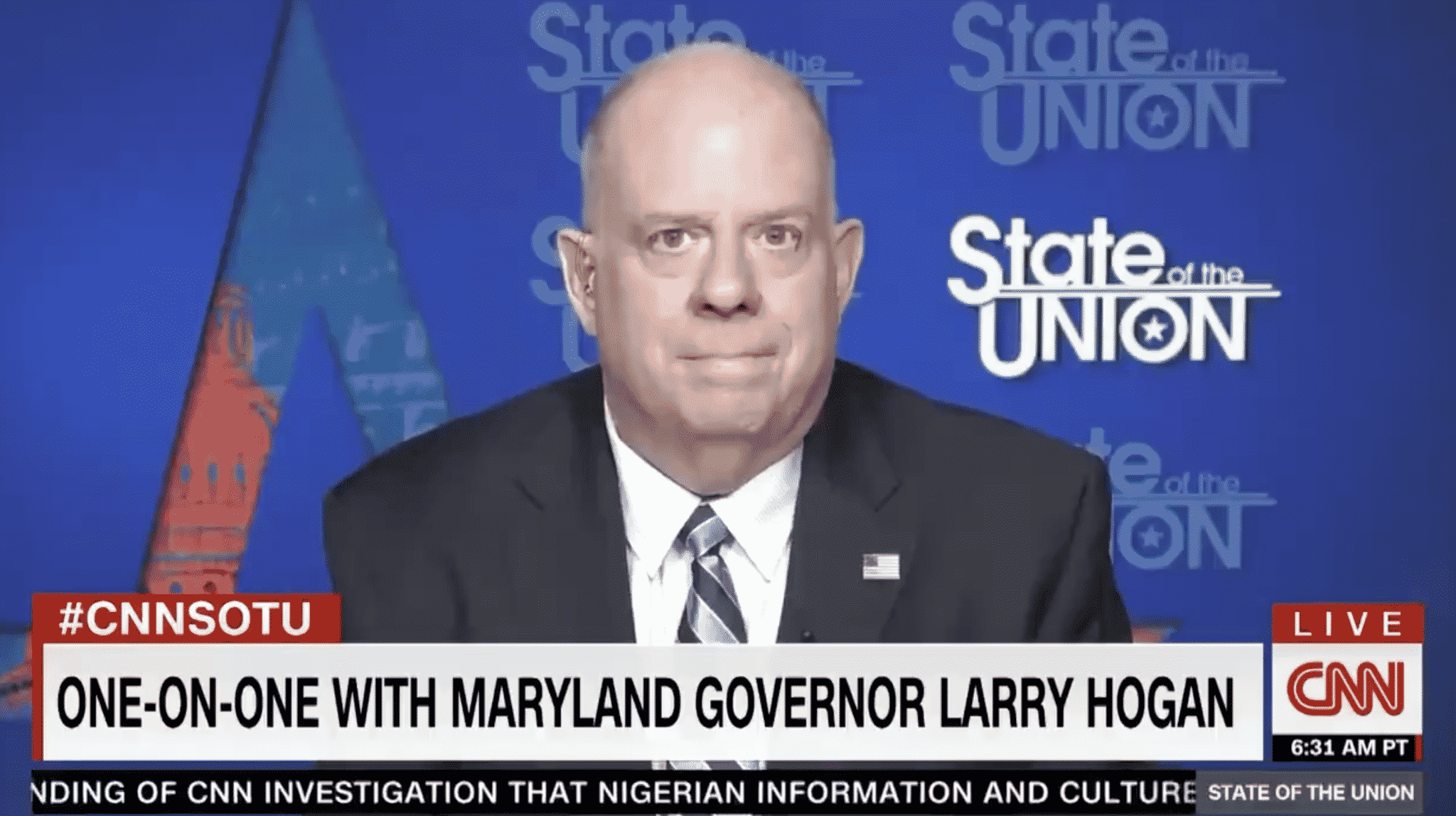 Hogan âEmbarrassedâ More Republicans Are Not Speaking up About Trumpâs Refusal to Concede