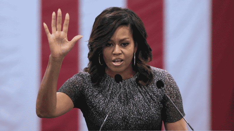 Speculation Runs Wild After Michelle Obama Joins Clintons, Biden Alone on Air Force One