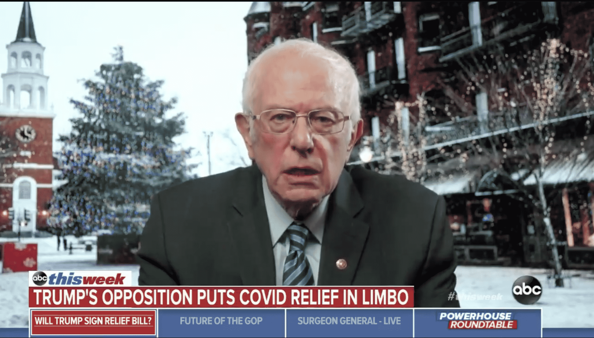 Sanders Slams Trump for Threatening To Not Sign COVID Relief Bill