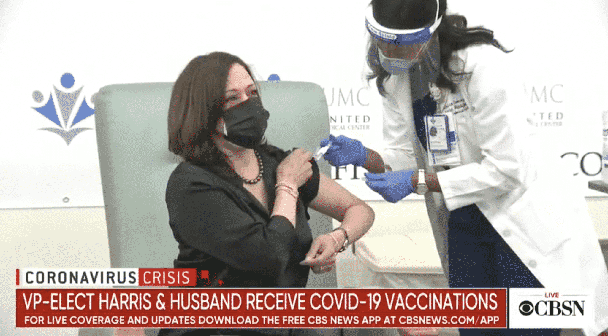 Kamala Harris Receives COVID-19 Vaccine: âI Trust the Scientistsâ