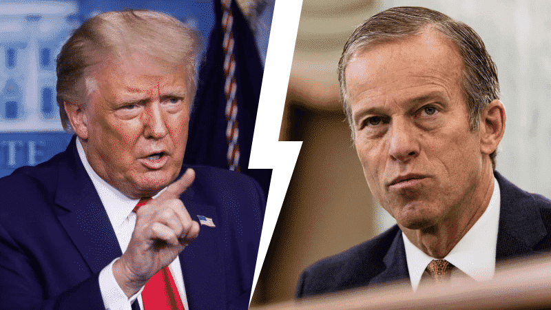 Trump Calls Sen. Thune ‘Mitch’s Boy’ While Hitting Back Over Election Remarks
