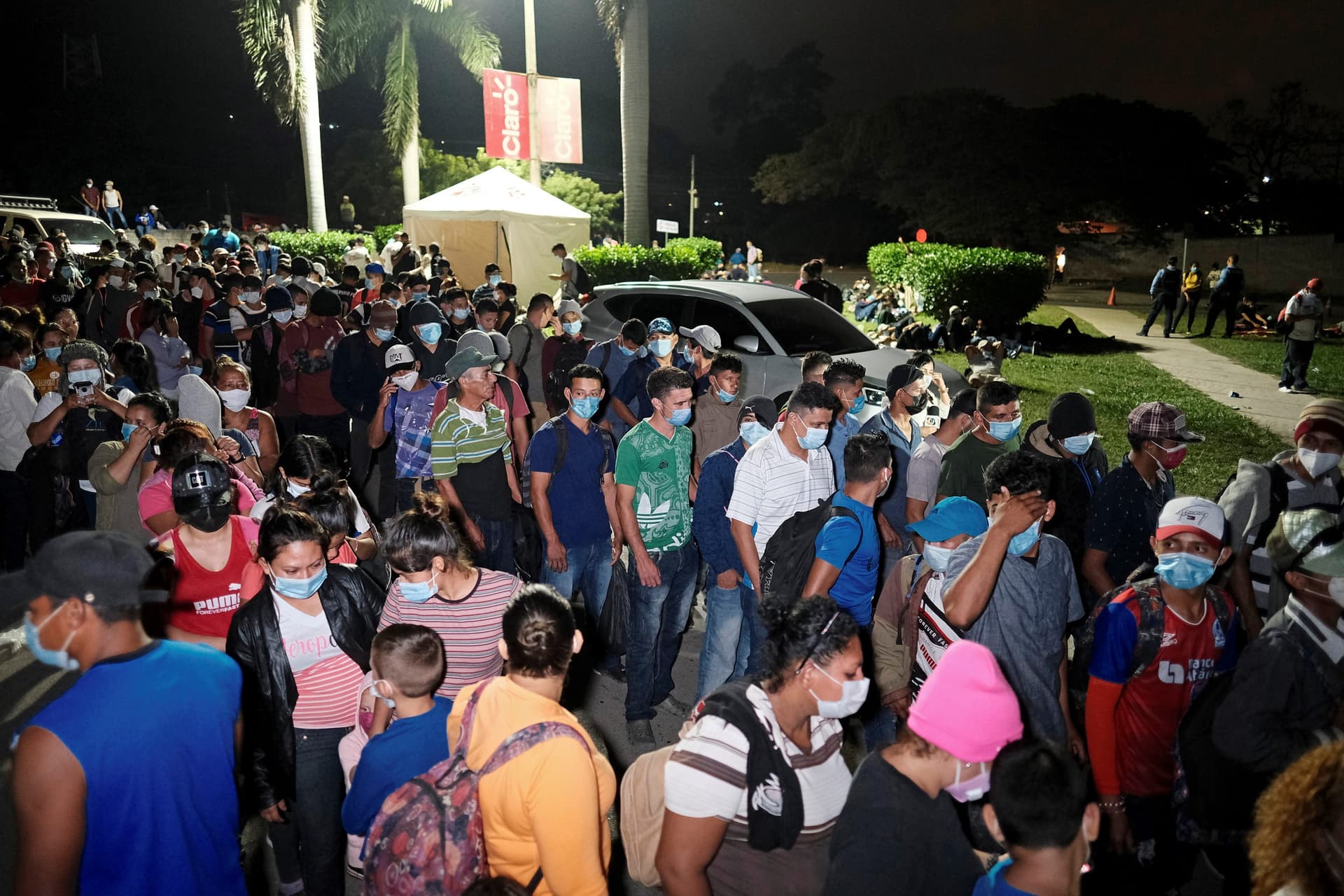 Hundreds of Central Americans Gather for Caravan Aiming To Reach United States
