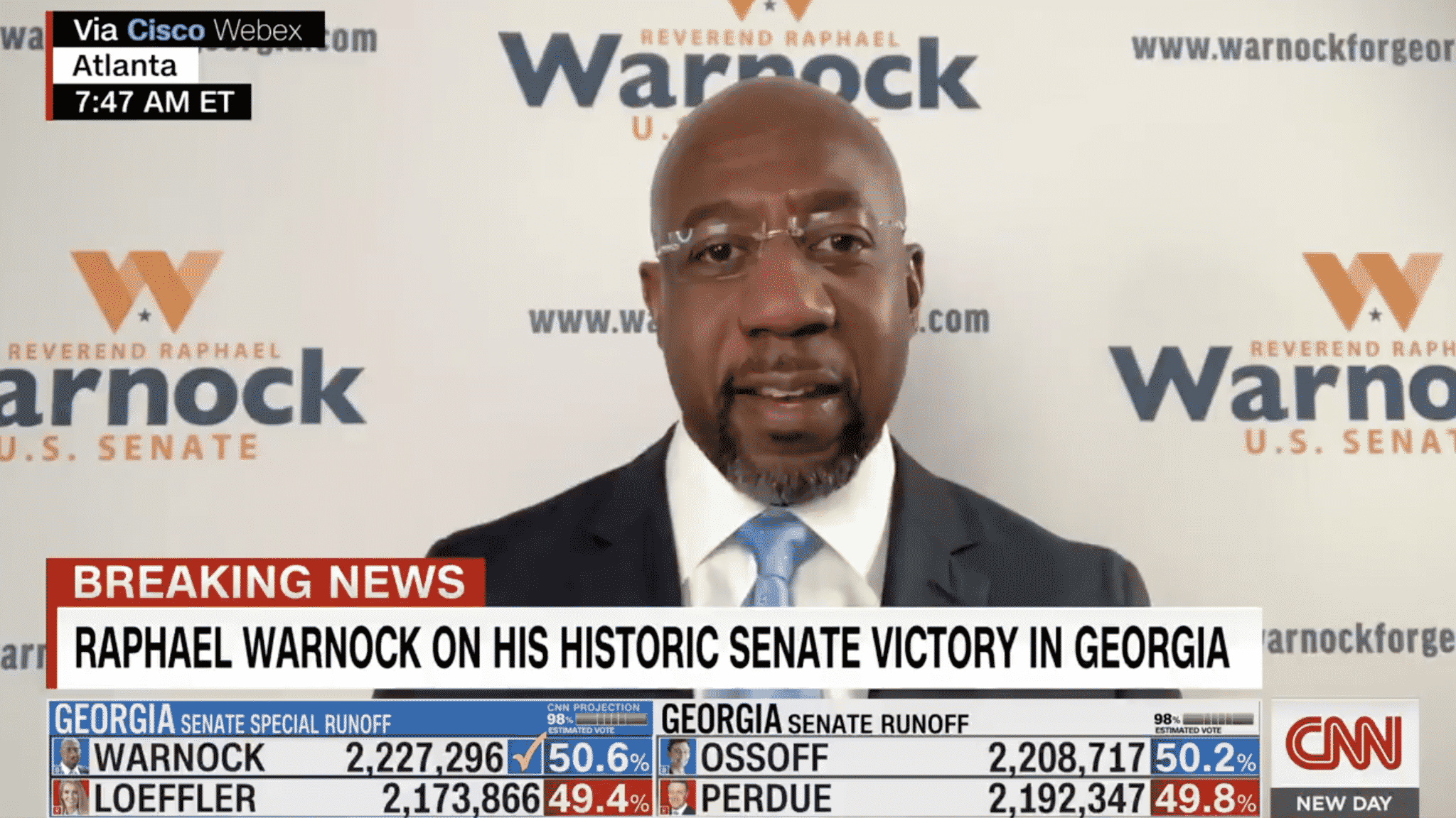 Raphael Warnock After Senate Win: āNo Intentions of Becoming a Politicianā