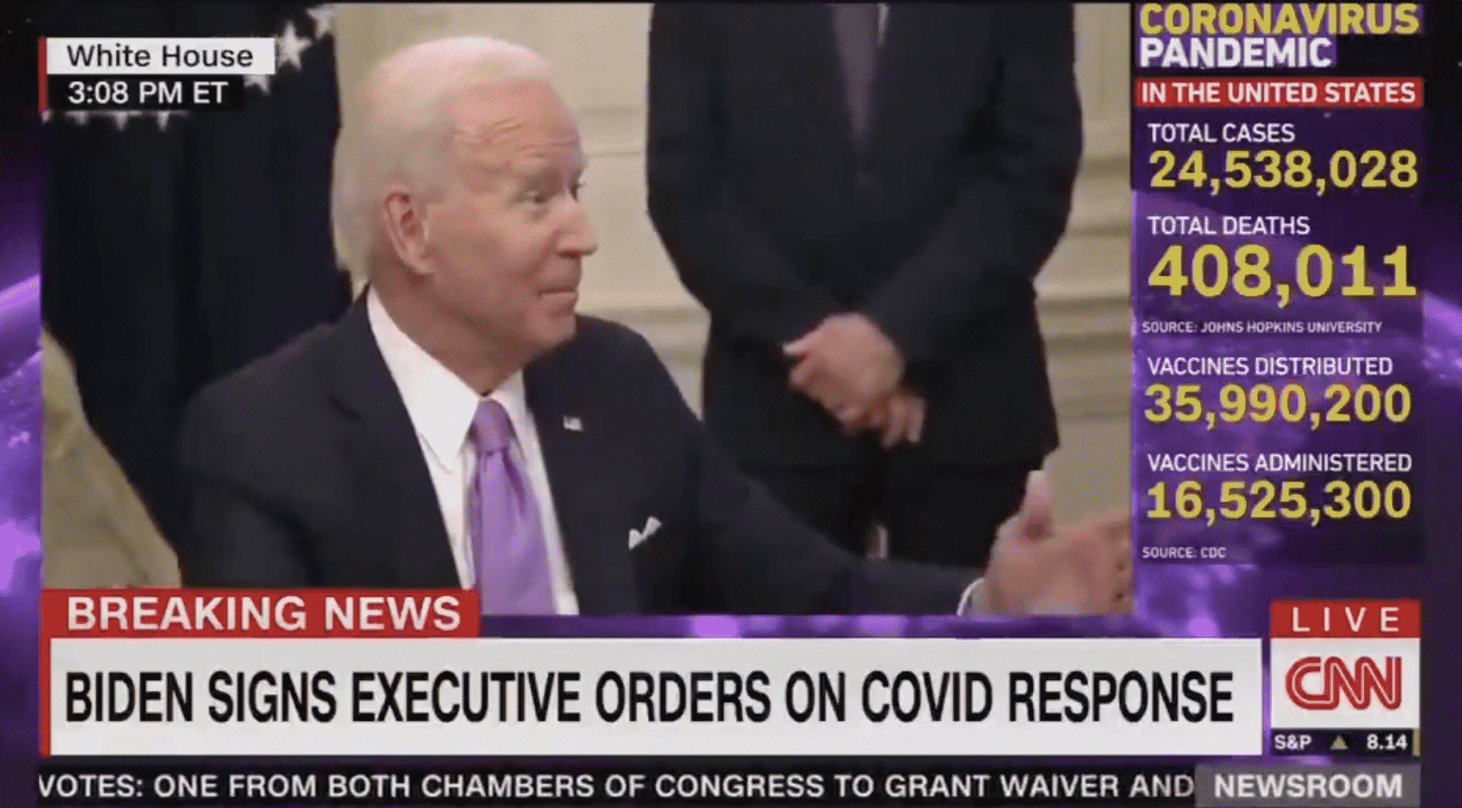 Biden Pressed on Whether His Vaccine Goal Is High Enough: āGive Me a Break, Manā