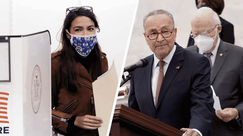 Ocasio-Cortez Does Not Rule Out a Primary Challenge Against Schumer