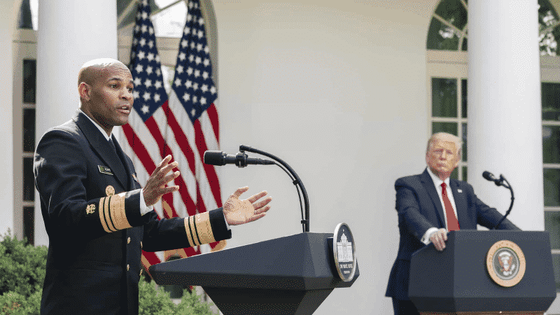 Ex-Surgeon General on His, Birx Not Resigning During Trump Admin, Questions ‘Different Standard’