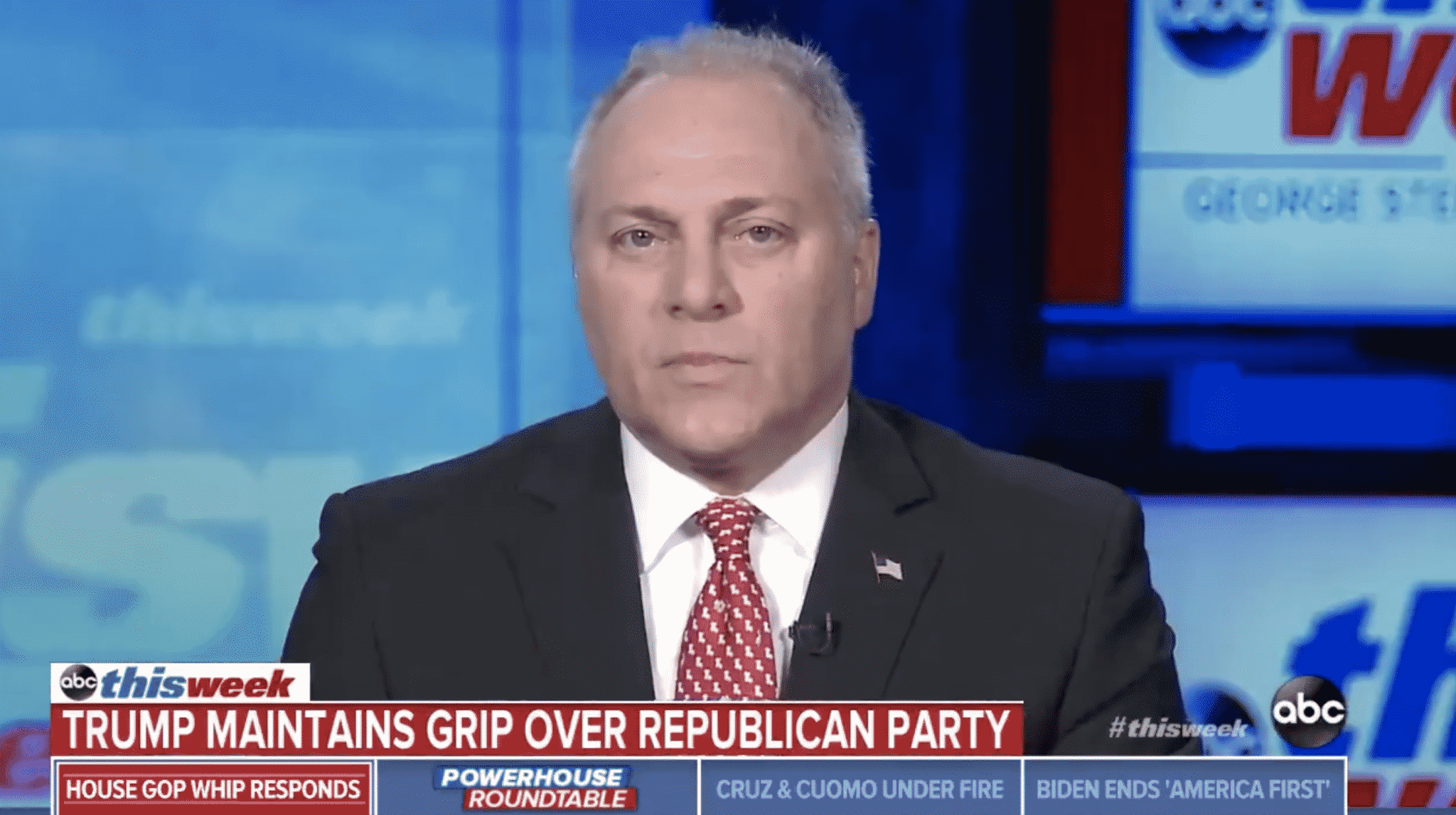Scalise Avoids Pinpointing Blame on Trump for Riots at the Capitol
