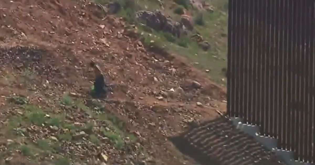 Commentary: Video Shows Illegal Immigrant Crossing Border Where Biden Left Hole in Wall