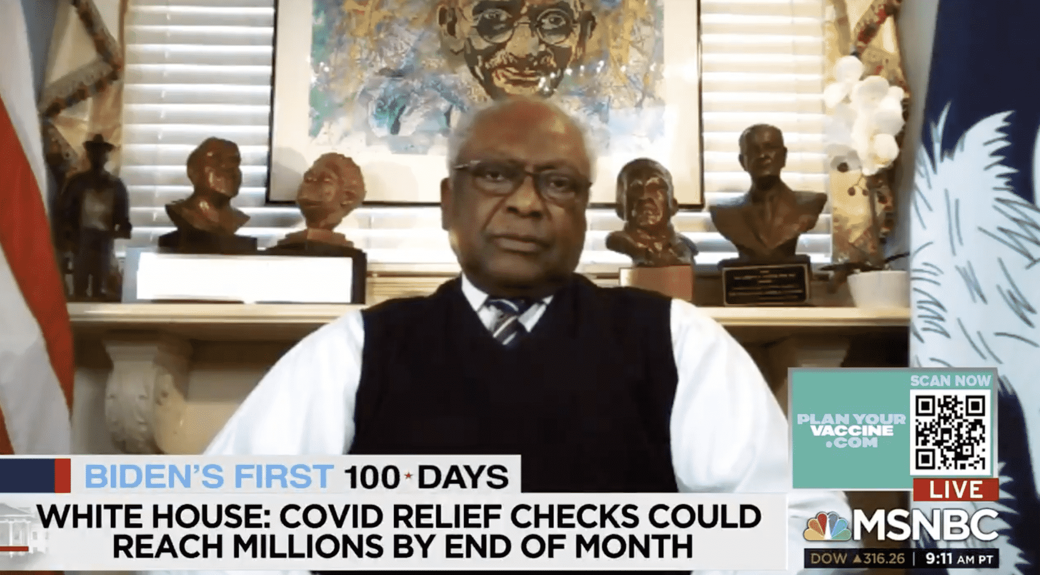Clyburn āHopefulā Stimulus Checks Could Reach Americans as Early as Next Week