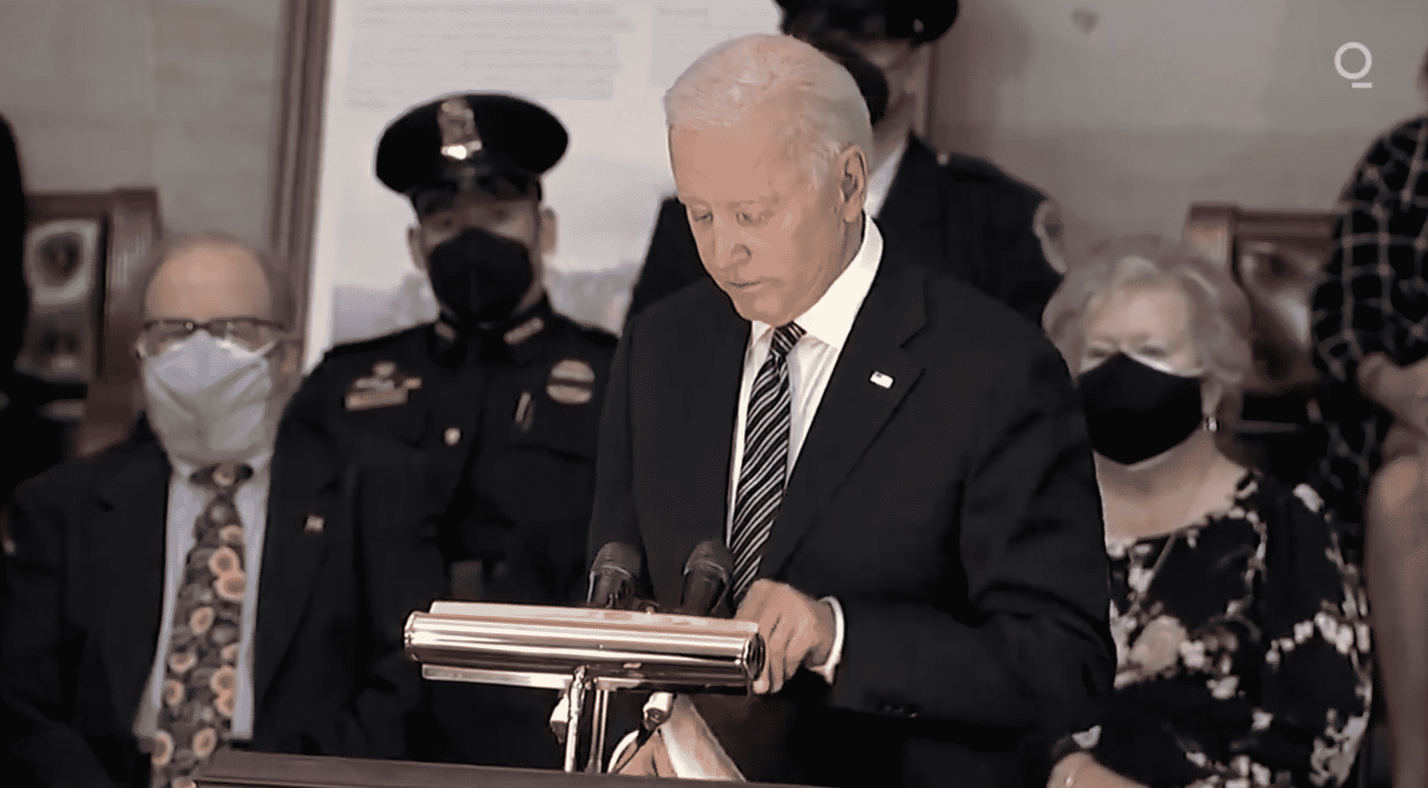 ‘Your Dad Was a Hero’: Biden Eulogizes Capitol Officer William ‘Billy’ Evans