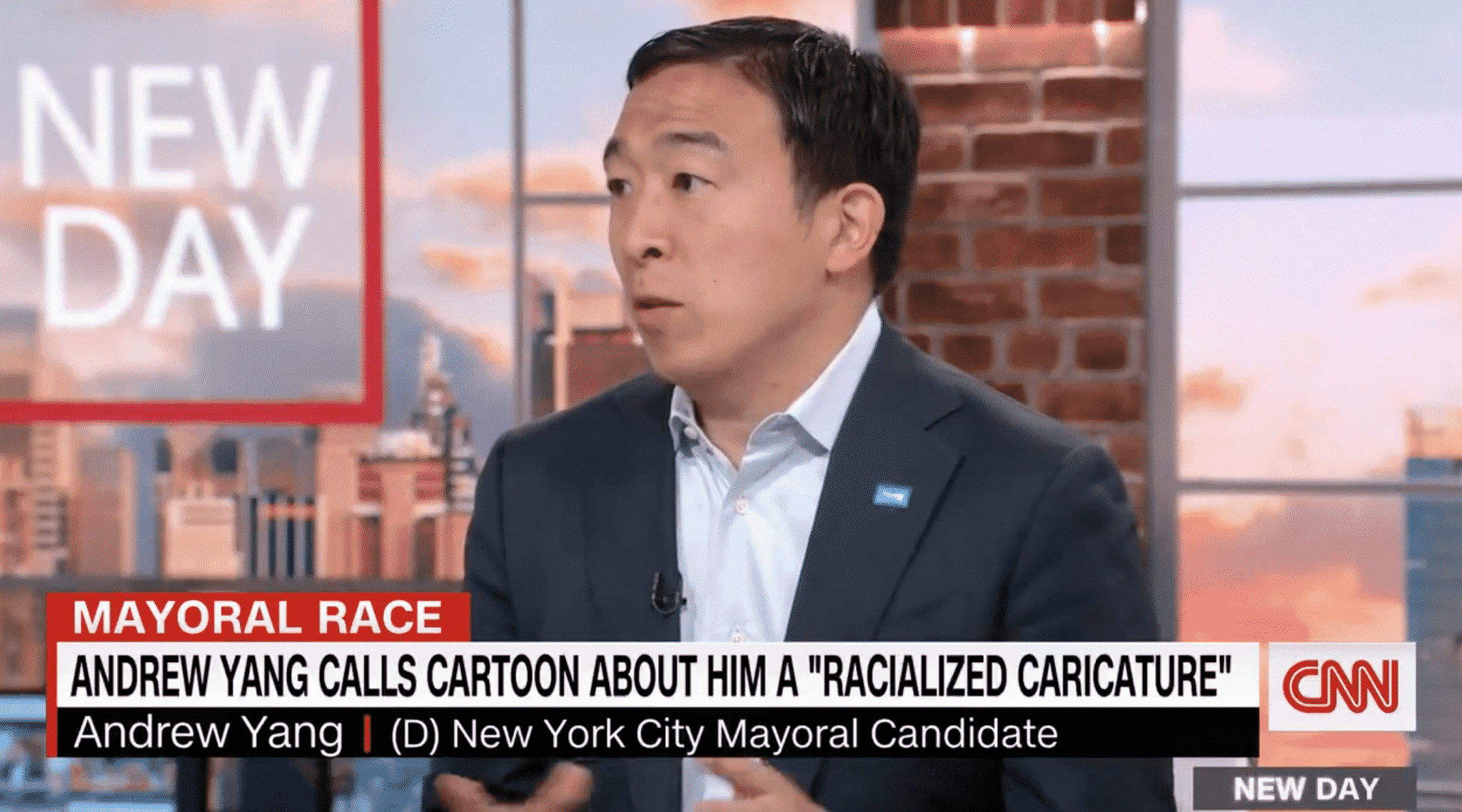 Andrew Yang Argues Political Cartoon Depicting Him āRings Falseā
