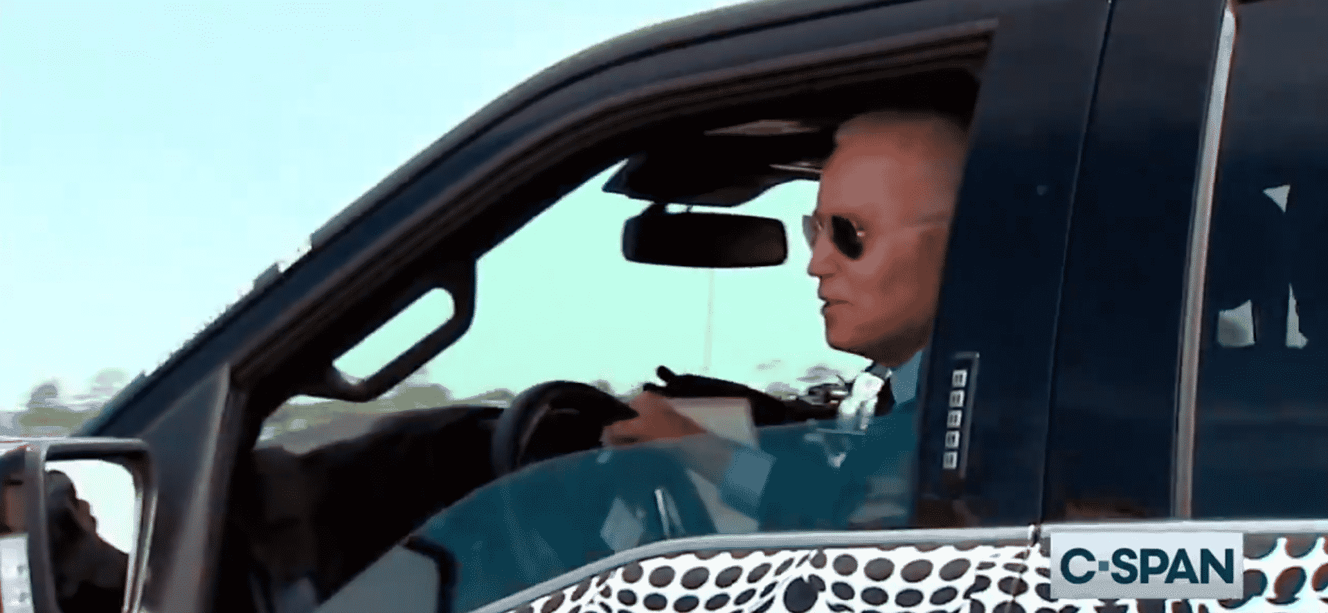 Biden Test Drives Ford’s Electric Truck: ‘This Sucker’s Quick!’