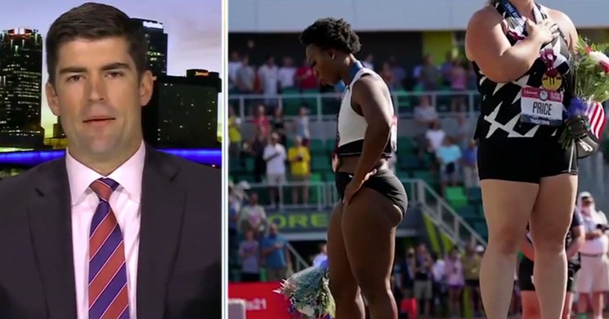 Former Army Ranger and NFL Player âVery Upsetâ Biden Admin Supports Olympian Who Snubbed Flag