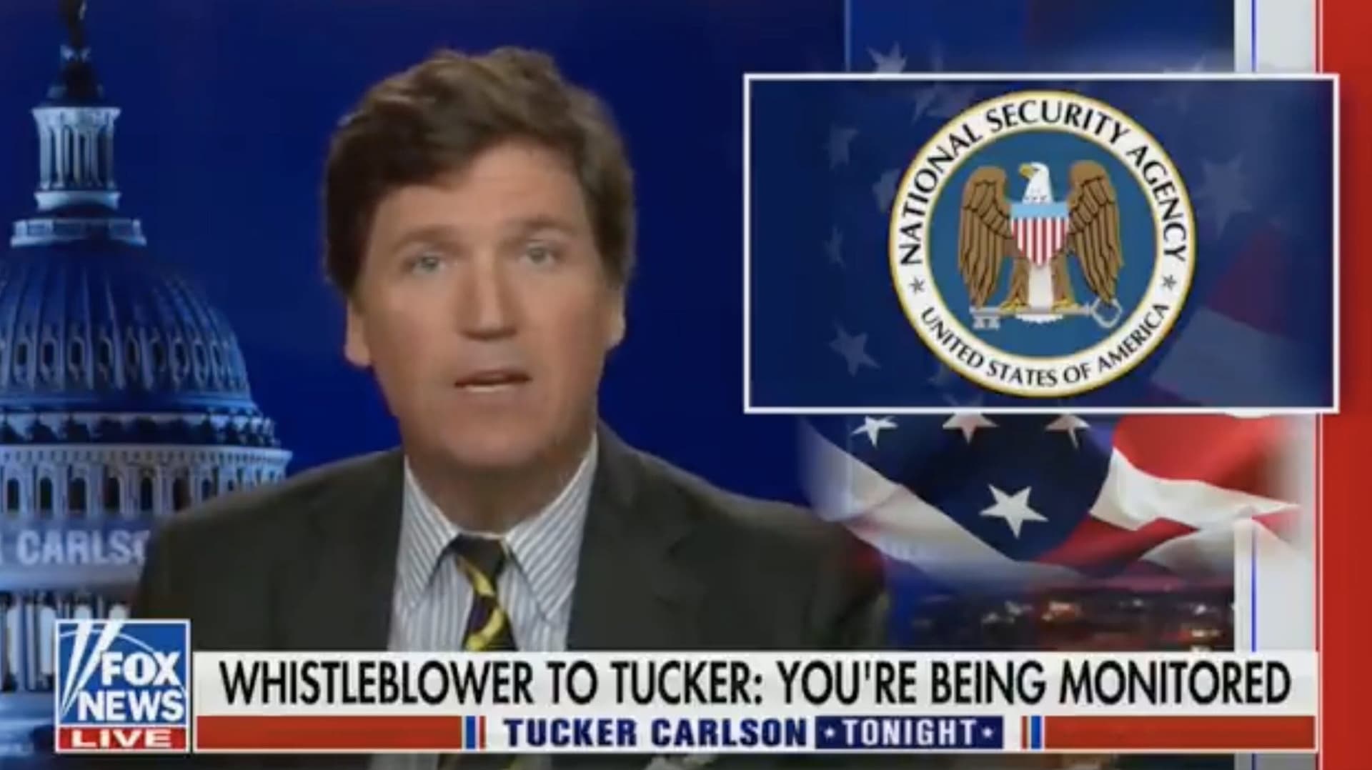 Tucker Carlson Claims the Biden Admin Is âSpying on Himâ in Effort To Take His Show âOff the Airâ