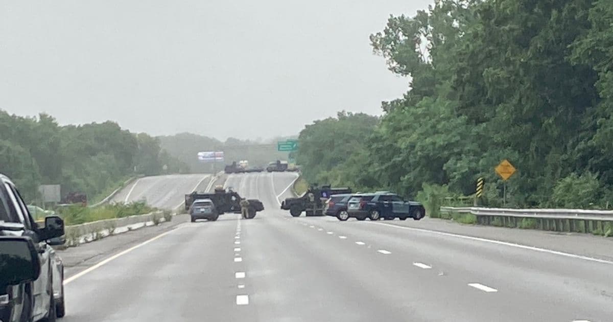 Armed Men Shut Down Interstate, Stand Off with Police Outside Boston