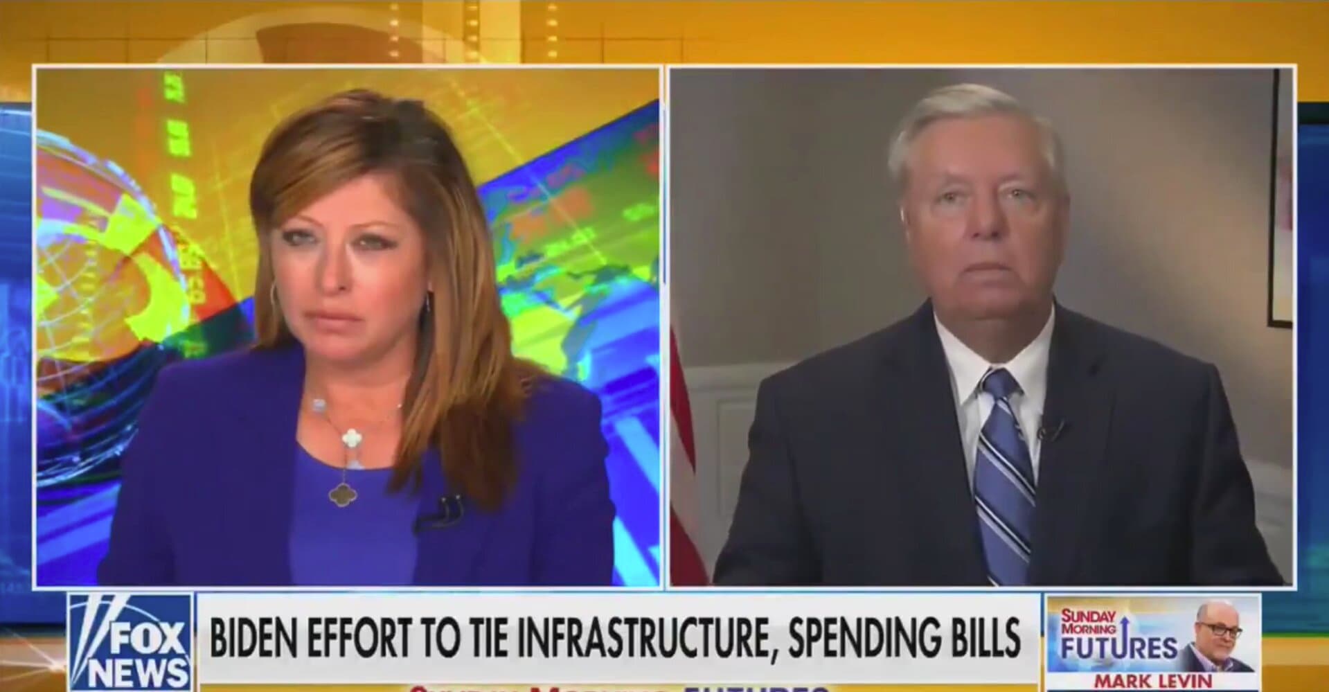 Graham Has a Two Word Message for GOP on How To Block $3.5 Trillion Spending Bill
