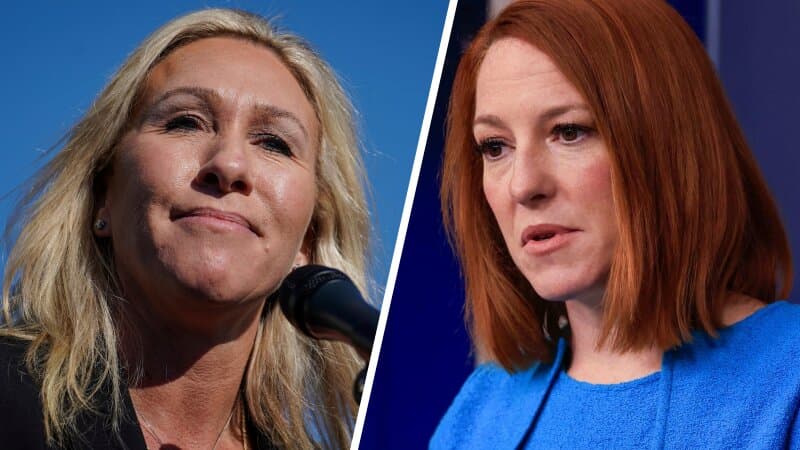 Psaki Takes Swipe at Marjorie Taylor Greene After New Nazi-Era Comparison