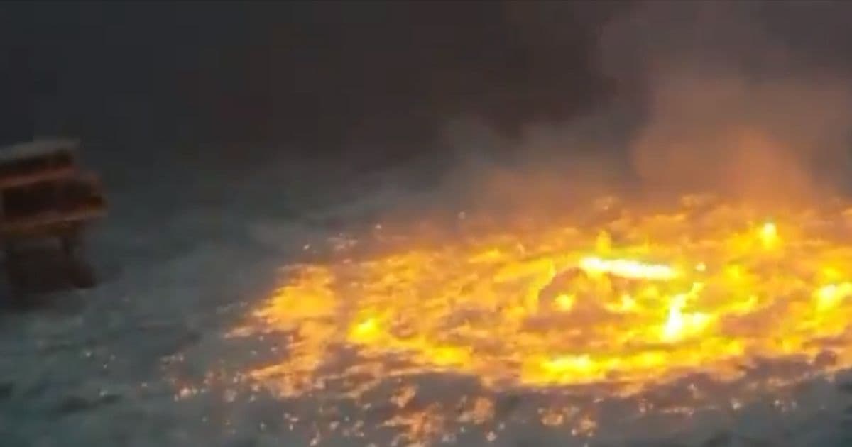 Major Industrial Accident Off Coast of Mexico Sets Ocean on Fire, Video Shows Surreal Scene