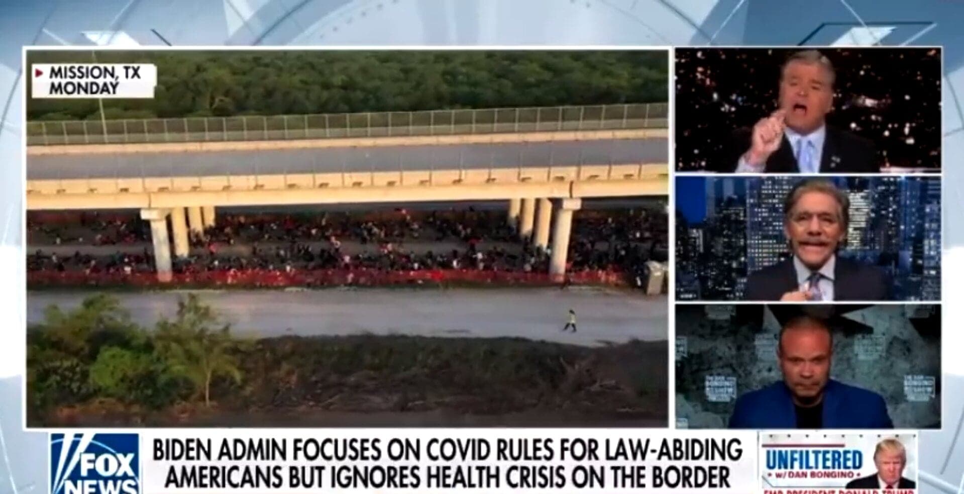 Hannity Claims ‘A Lot’ of New COVID Cases Are ‘Coming Here Because Of’ Biden