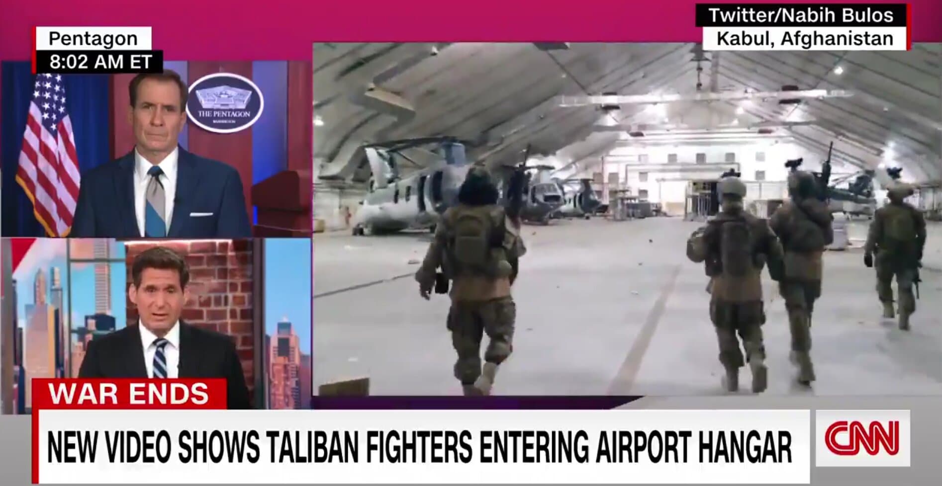 Pentagon Spox Reacts To Video of Taliban Fighters Inspecting US Military Equipment