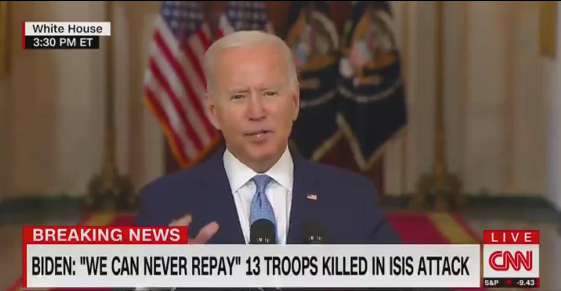Biden Claims the US Was âReadyâ When Afghans âWatched Their Own Government Collapseâ