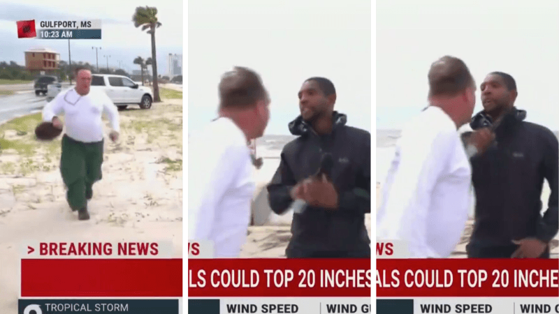 NBC Reporter Accosted by ‘Wacky Guy’ While Covering Hurricane Ida
