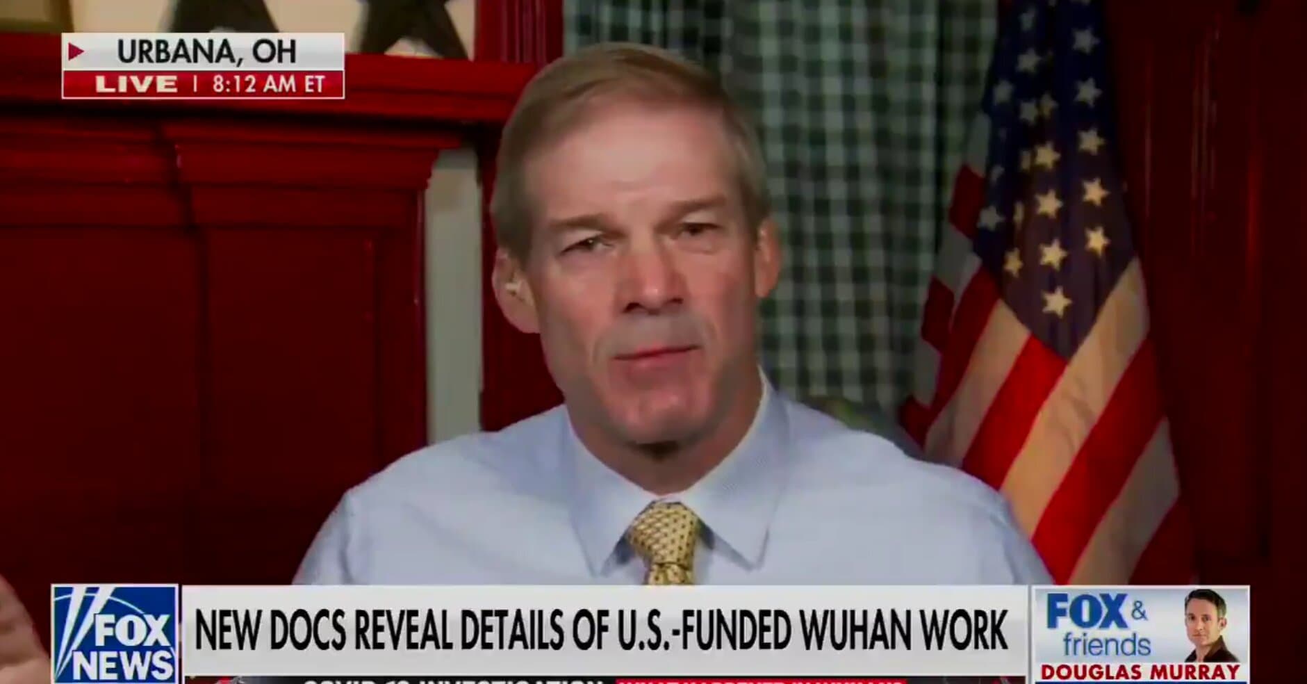 Rep. Jim Jordan Suggests US Tax Dollars Were Used To Create COVID-19