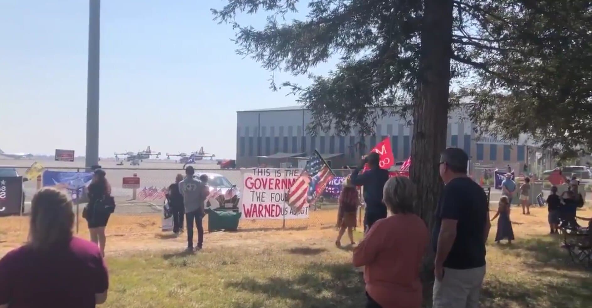 Biden Faced With Protesters Upon Arrival in California To Campaign for Newsom