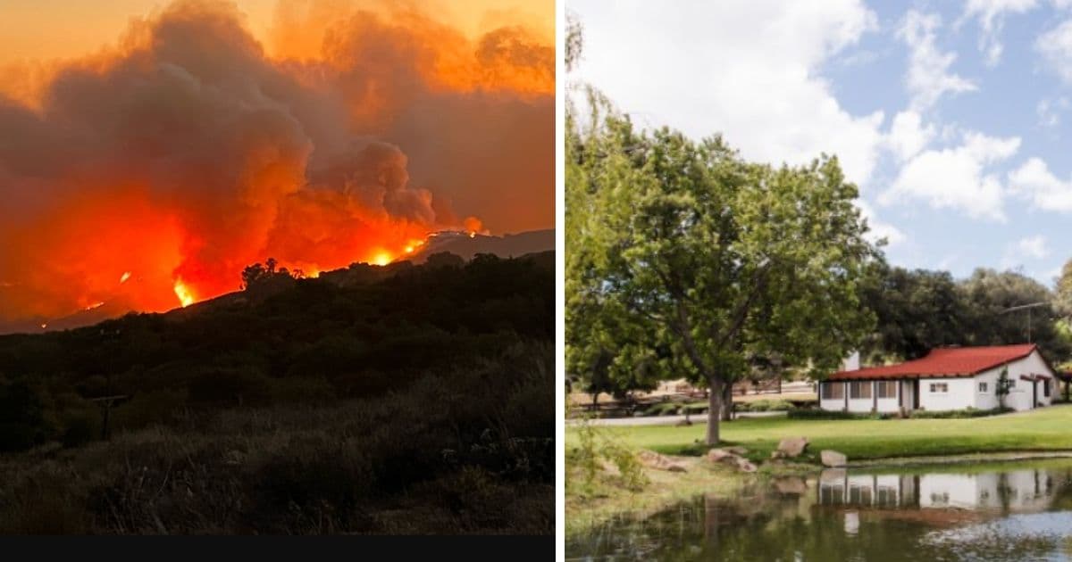 Exclusive Photos: Fire Trucks Enter Property as Wildfire on the Doorsteps of Reagan Ranch