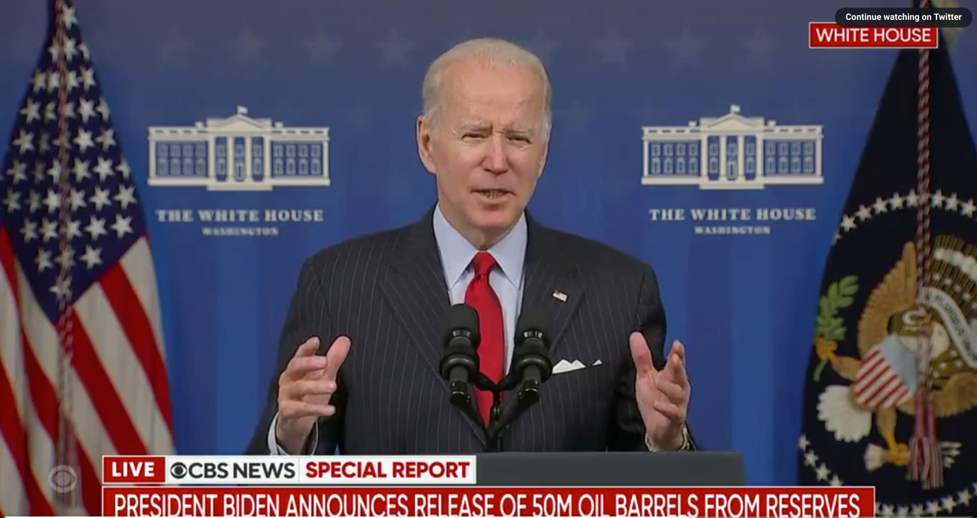 Biden Insists It Is a ‘Myth’ His Environmental Efforts Have Led to Higher Gas Prices