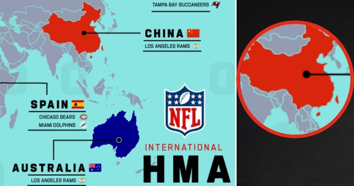 New NFL International Map May Appear to Short China, But Closer Look Reveals League Did a Big Favor for Them
