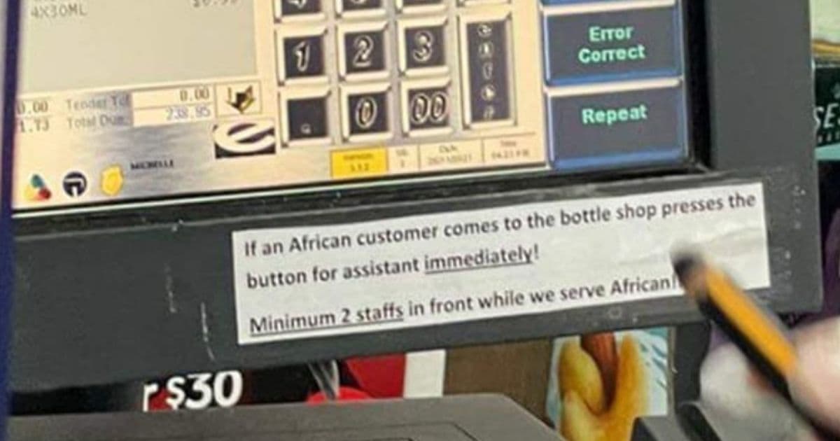 Store Apologizes After Employee Sign with Instructions on How to Deal with Africans Goes Public