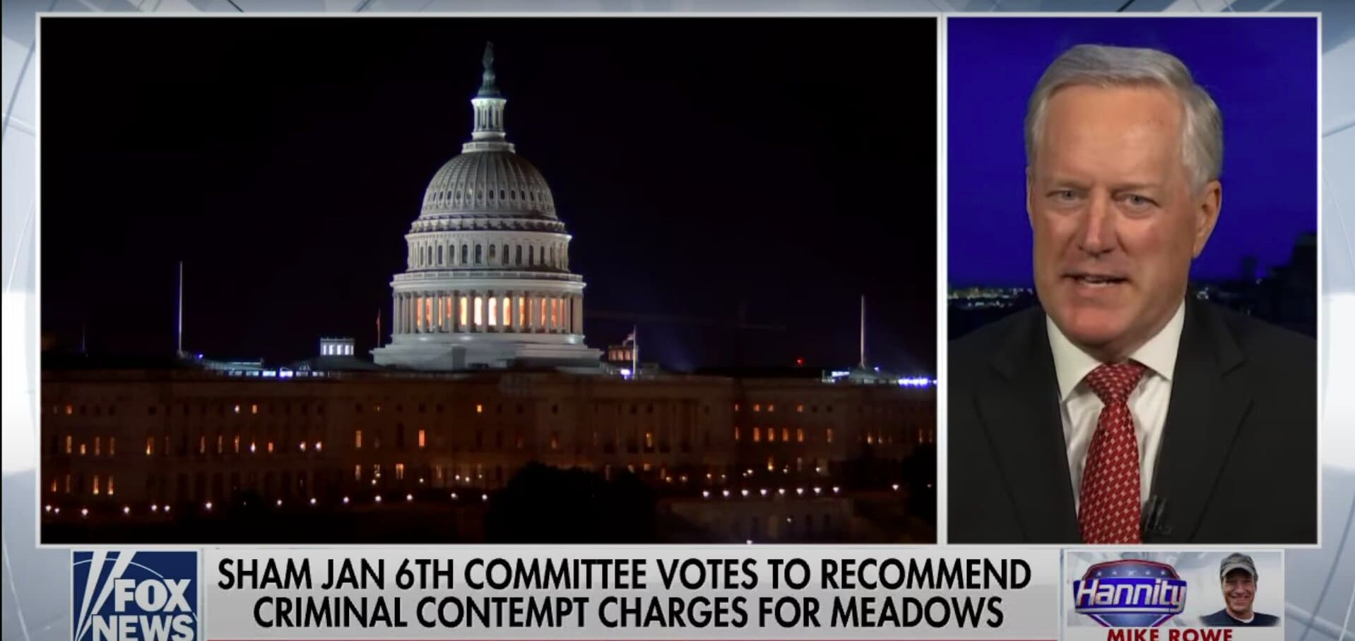 Meadows Claims Jan. 6 Contempt Vote Is About âGoing Afterâ Trump âOnce Againâ