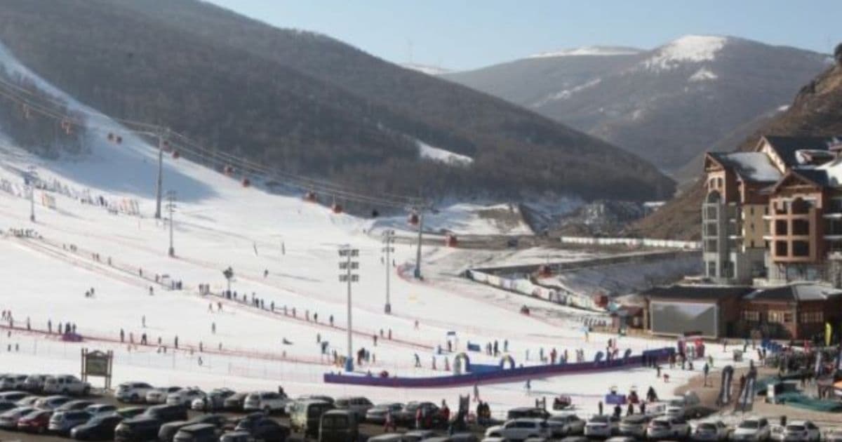 China Humiliated as First Images of Olympics Courses Show Hideous Landscape and Fake Snow