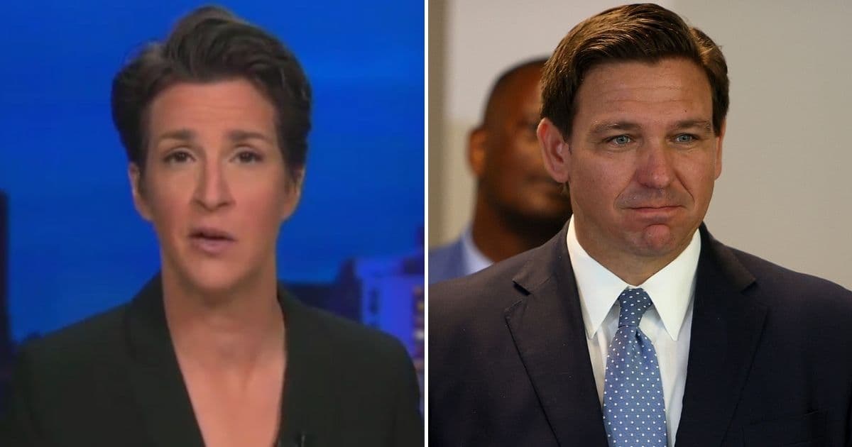 Watch: Maddow Blatantly Lies On Air, DeSantis Team Exposes Truth