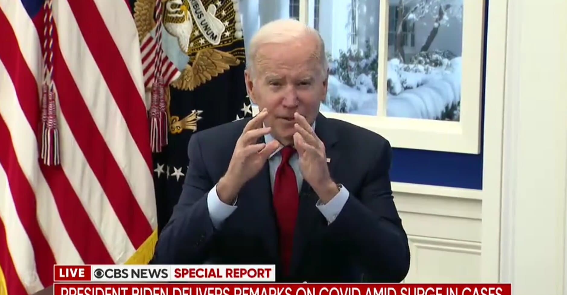 Biden Says People Do Not Need to Be âAlarmedâ by Omicron if They Are Fully Vaccinated