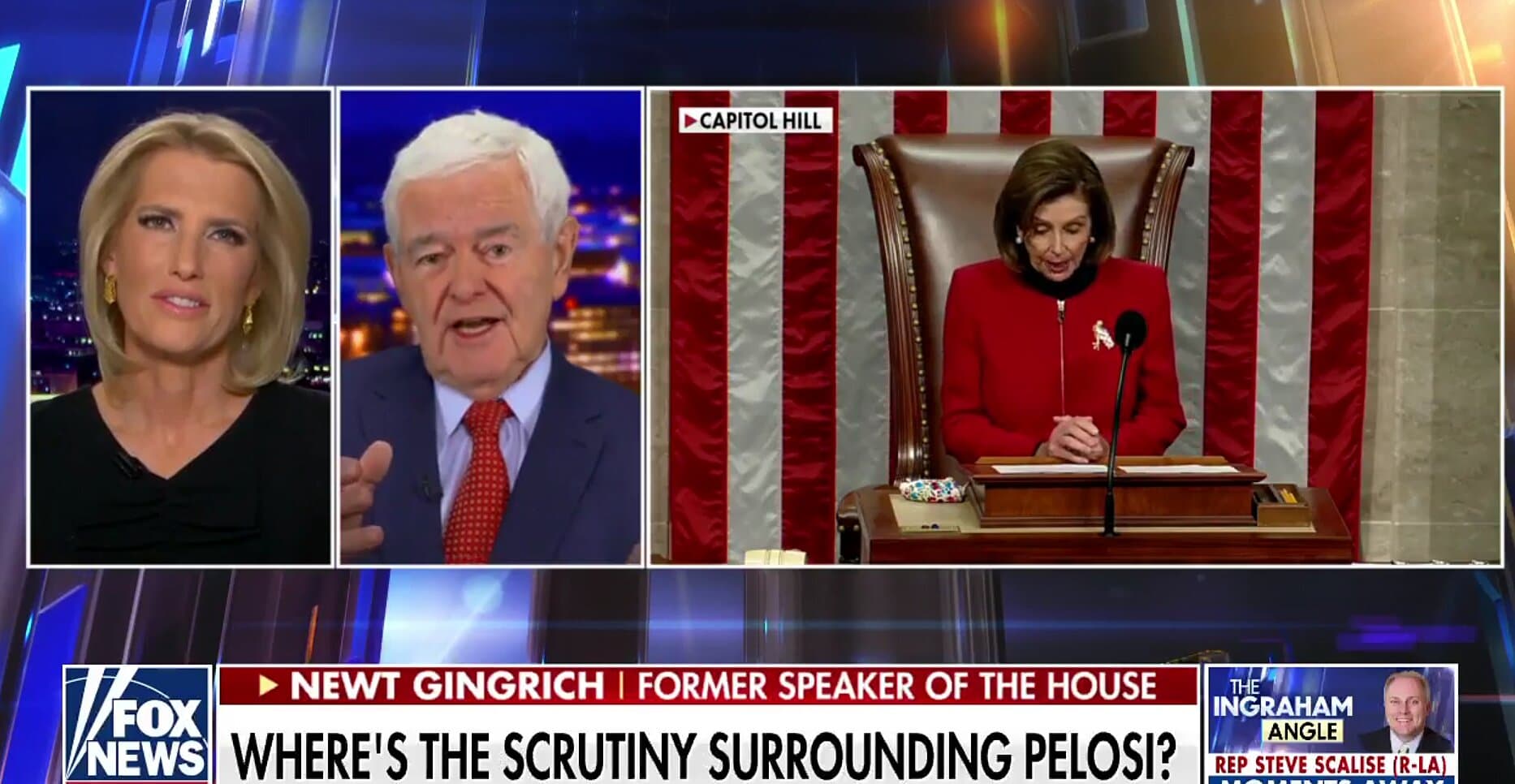 Newt Gingrich Says Pelosi Is āThe Person Who Is the Most Responsibleā for Capitol Riot